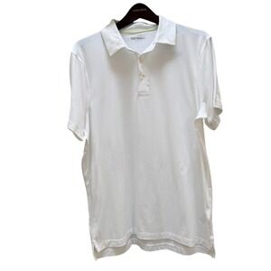 J.Crew Performance Polo‎ Shirt – White – NWT – Size L *small imperfection*